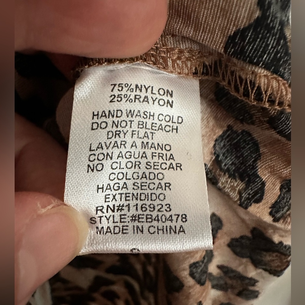 Easel Leopard Print Button Front Romper - image 4